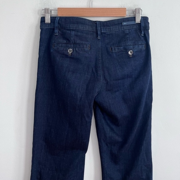 Anthropologie Pilcro Flare Jeans Dark Rinse Mid Rise Full Length - Picture 2 of 9